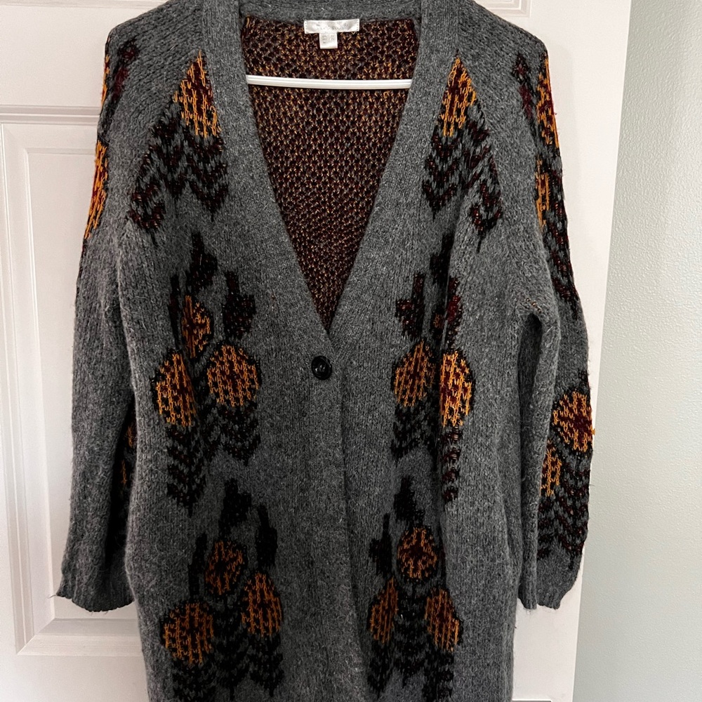 See u soon, cardigan sweater, size Small.